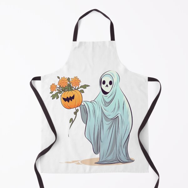Item preview, Vintage Floral Ghost Halloween with Pumpkin designed and sold by ArtFromBeyond.