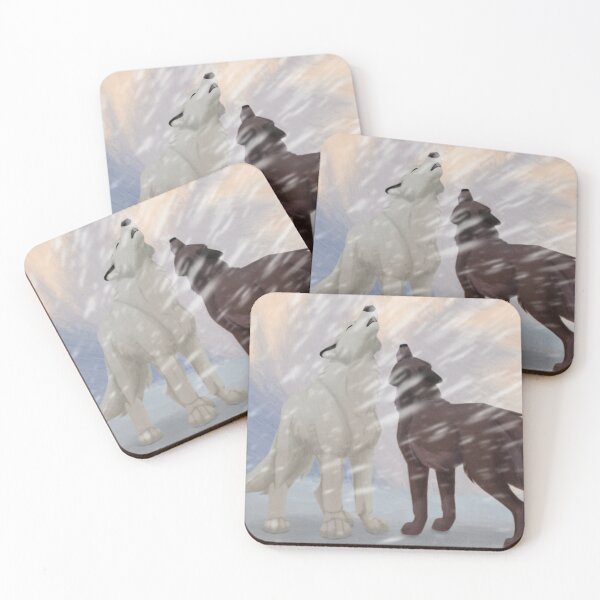 Item preview, Wolves Howling in the Snowstorm designed and sold by Italian Pitbull Artworks.
