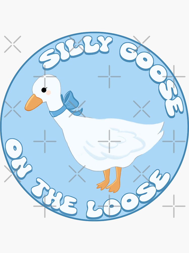 Silly Goose University  Sticker for Sale by Jalib