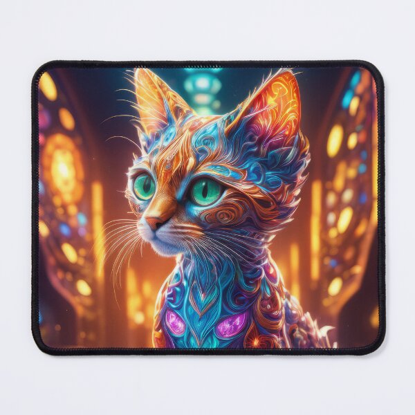 Aperçu de l'œuvre Chaton vitrail #2 créée et vendue par KyleandPrieteni.