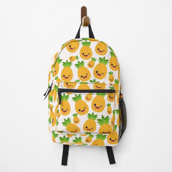 Item preview, Kawaii Pineapple Pattern - Adorable Tropical Art designed and sold by OrangeMG.