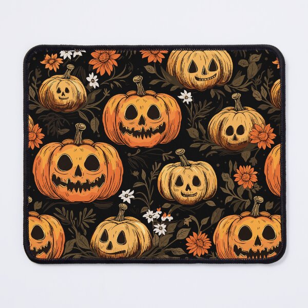 Item preview, Halloween Pumpkins with Flowers - Halloween Floral Pattern designed and sold by Just-Flowers.