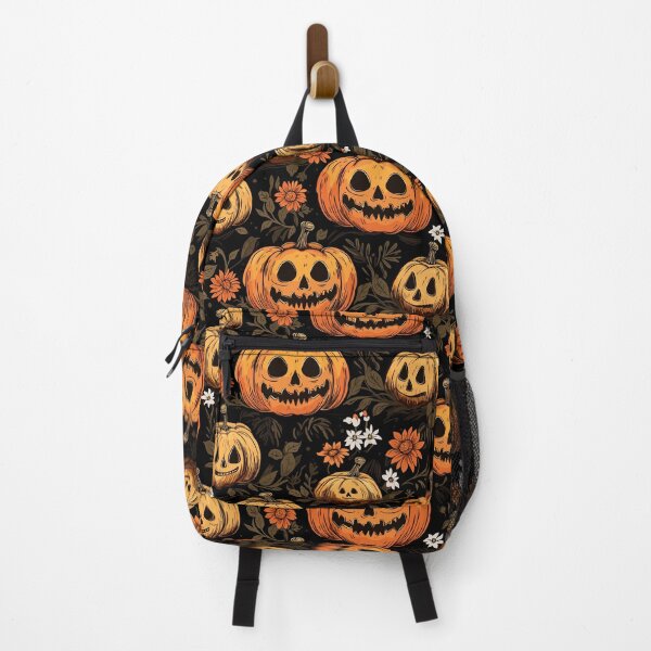 Item preview, Halloween Pumpkins with Flowers - Halloween Floral Pattern designed and sold by Just-Flowers.