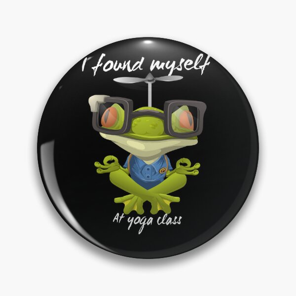 Item preview, I found myself at yoga class funny frog designed and sold by I-mydesign.