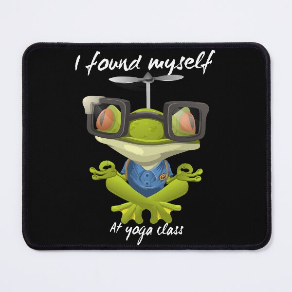 Item preview, I found myself at yoga class funny frog designed and sold by I-mydesign.