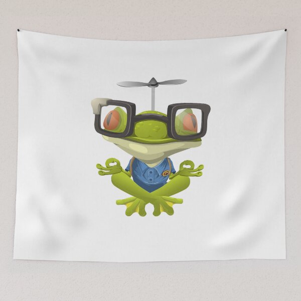 Item preview, I found myself at yoga class funny frog designed and sold by I-mydesign.