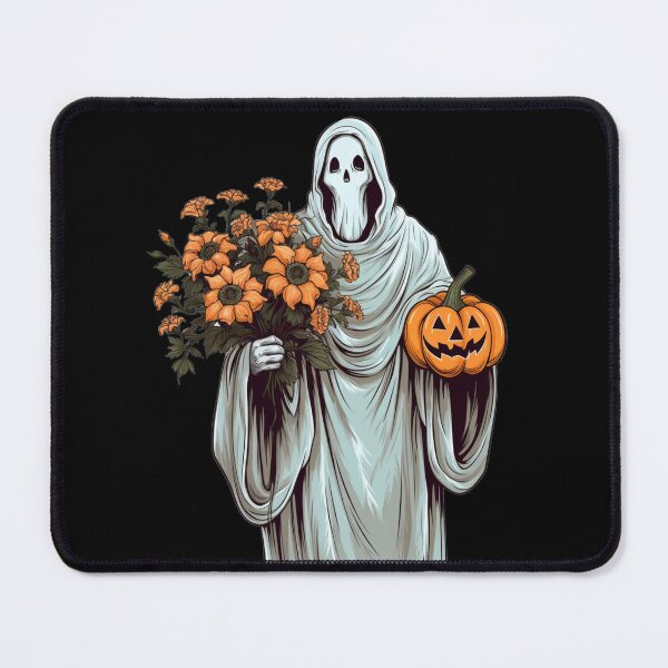 Item preview, Vintage Floral Ghost Halloween with Pumpkin designed and sold by ArtFromBeyond.