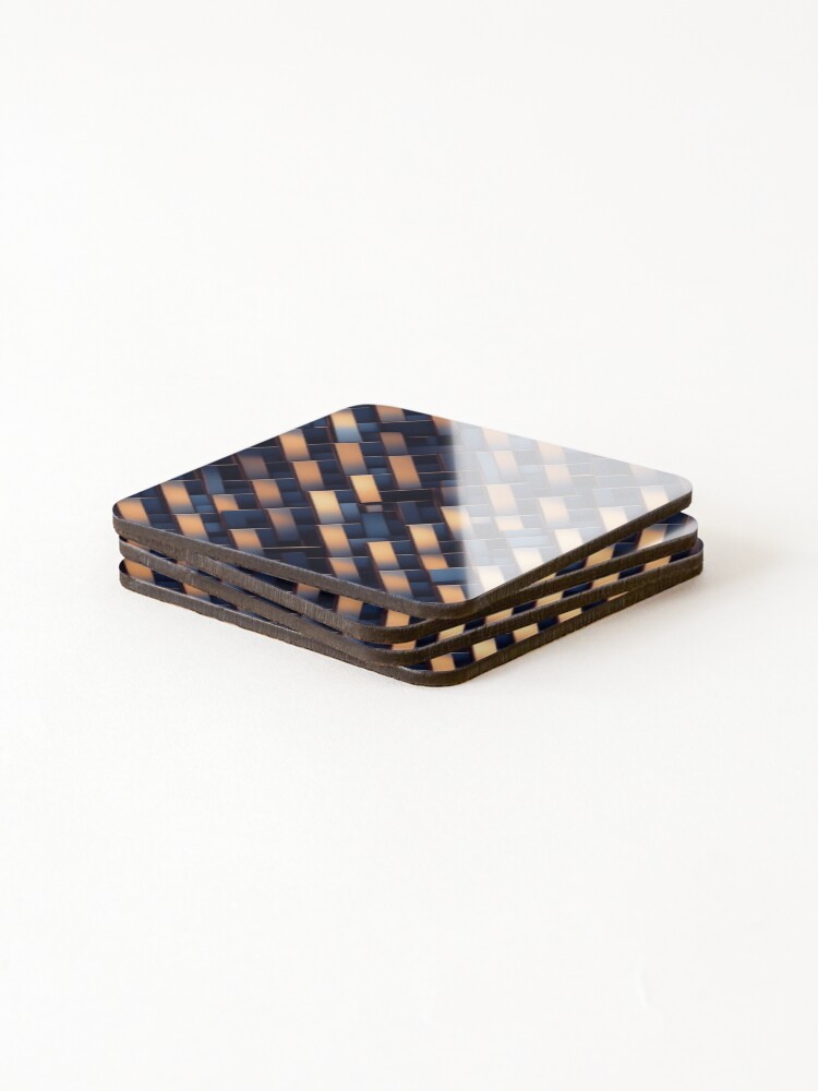 Thumbnail 4 of 5, Coasters (Set of 4), Symmetrical Colorful Pattern. designed and sold by ExtraEm.