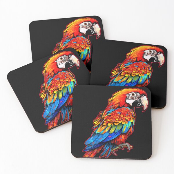Item preview, Colourful Scarlet Macaw designed and sold by VelvetRoom.