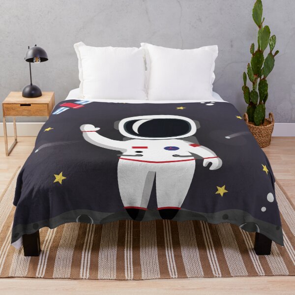 Item preview, "Lunar Greeting: Astronaut on the Moon" designed and sold by charlotte-print.
