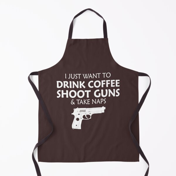 Item preview, I Just Want Wanna To Drink Coffee Shoot Guns & Take Naps Tee designed and sold by BurlesonAngelic.