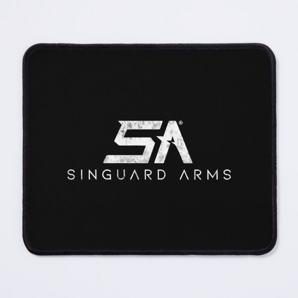 Item preview, MW 2 II Singuard Arms (SA) Weapons Company Logo (White) - High Resolution, Weathered Effect designed and sold by BurlesonAngelic.