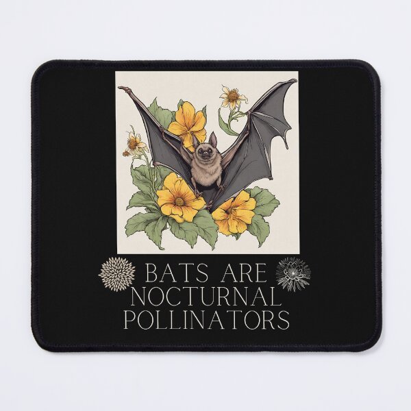 Item preview, Bats Are Nocturnal Pollinators Colorful Design designed and sold by EarthArtDesigns.