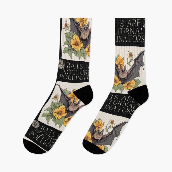 Item preview, Bats Are Nocturnal Pollinators Colorful Design designed and sold by EarthArtDesigns.