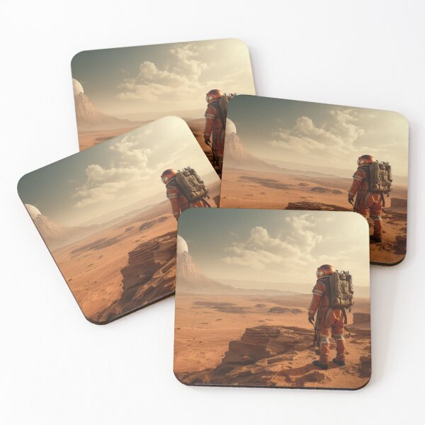Item preview, Martian Astronaut Exploring Mars designed and sold by Peter LOPEZ.