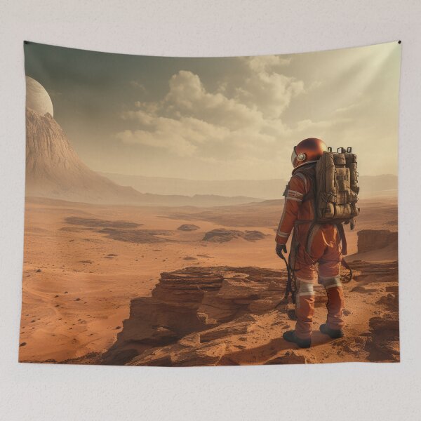 Item preview, Martian Astronaut Exploring Mars designed and sold by Peter LOPEZ.