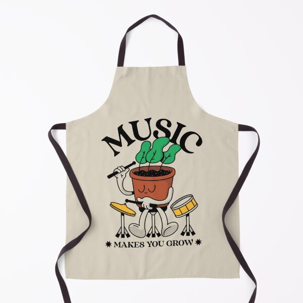Item preview, Music Makes You Grow Plant Drummer designed and sold by B-Sharp-.