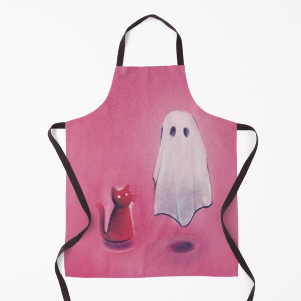 Item preview, Pink Cat and Spooky Ghost designed and sold by ArtsOfBats.