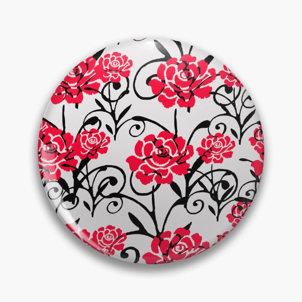 Item preview, Red Flower Illustration Pattern Design designed and sold by Bunmigraphics .