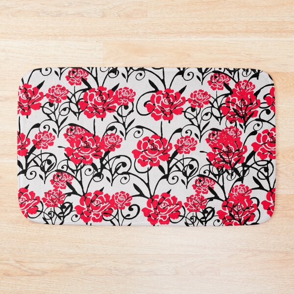 Item preview, Red Flower Illustration Pattern Design designed and sold by Bunmigraphics .