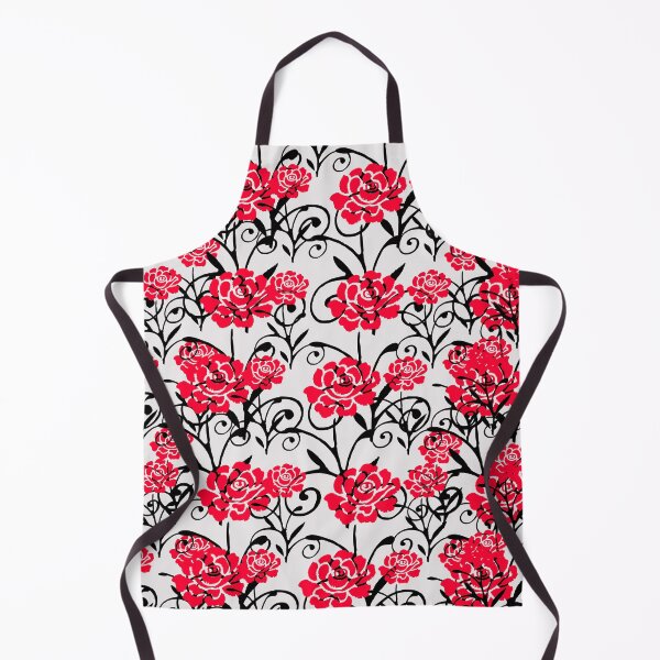 Item preview, Red Flower Illustration Pattern Design designed and sold by Bunmigraphics .