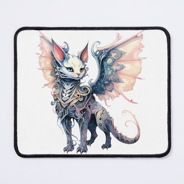 Item preview, Fantasy Dragon Cat – Mythical Creature Fusion Digital Art designed and sold by SchorlCraft.