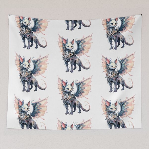 Item preview, Fantasy Dragon Cat – Mythical Creature Fusion Digital Art designed and sold by SchorlCraft.