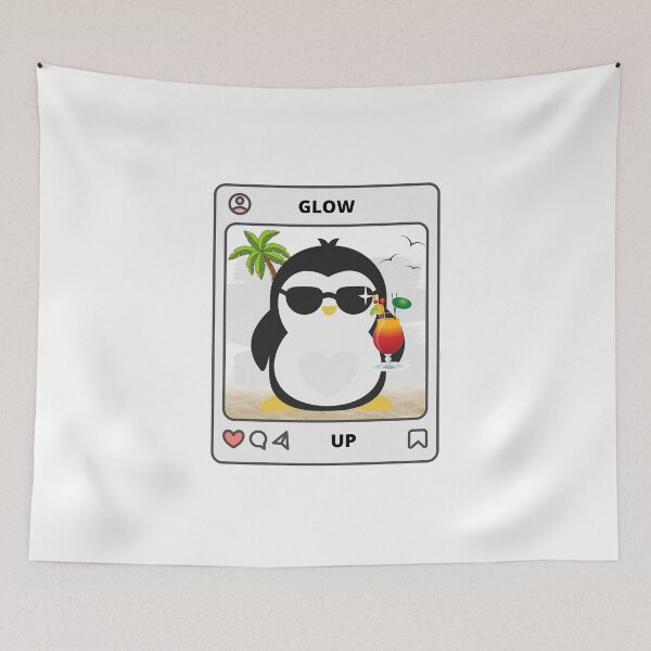 Item preview, Glow up summer penguin designed and sold by Garbul.
