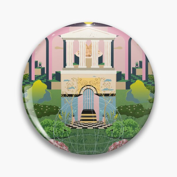 Item preview, Mistic temple, Garden, nature, night and day, sun and moon, trees designed and sold by Sugar Wisdom .