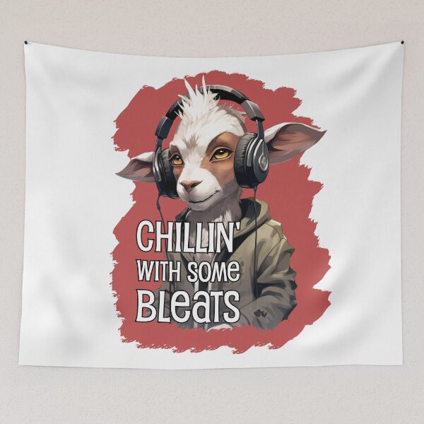 Item preview, Chillin' With Some Bleats - Tego the GOAT and Friends designed and sold by ILikeToasters.