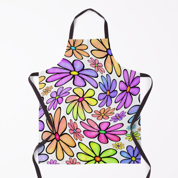 Item preview, Retro 1960's Pink, Purple, Yellow Twirled Flower Pattern designed and sold by DEC02.