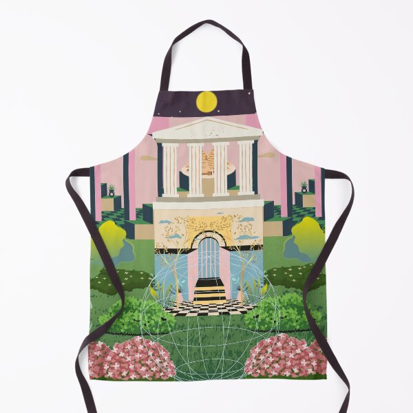 Item preview, Mistic temple, Garden, nature, night and day, sun and moon, trees designed and sold by Sugar Wisdom .