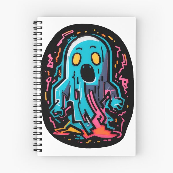 Item preview, Blue Lightning Ghost Sticker designed and sold by spikesNprints.