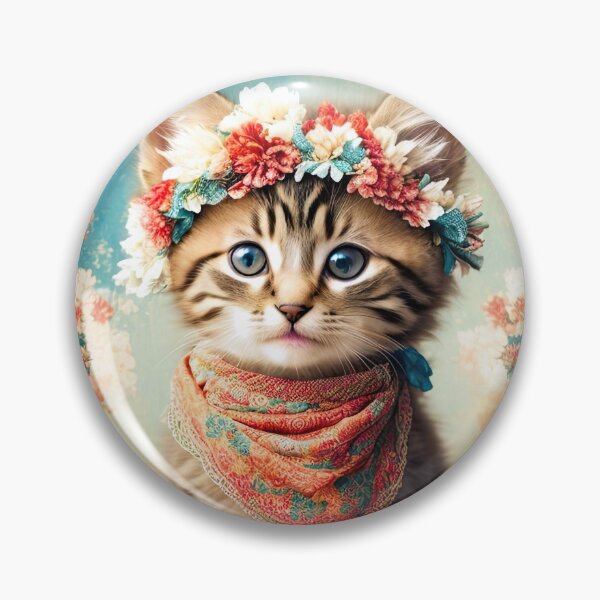 Item preview, Super Cute & Stylishly Adorable Boho Kitten designed and sold by bobbi-gyre.