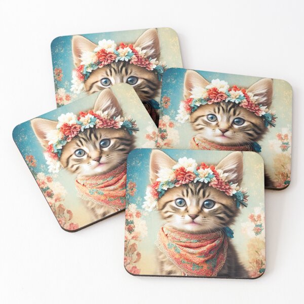 Item preview, Super Cute & Stylishly Adorable Boho Kitten designed and sold by bobbi-gyre.