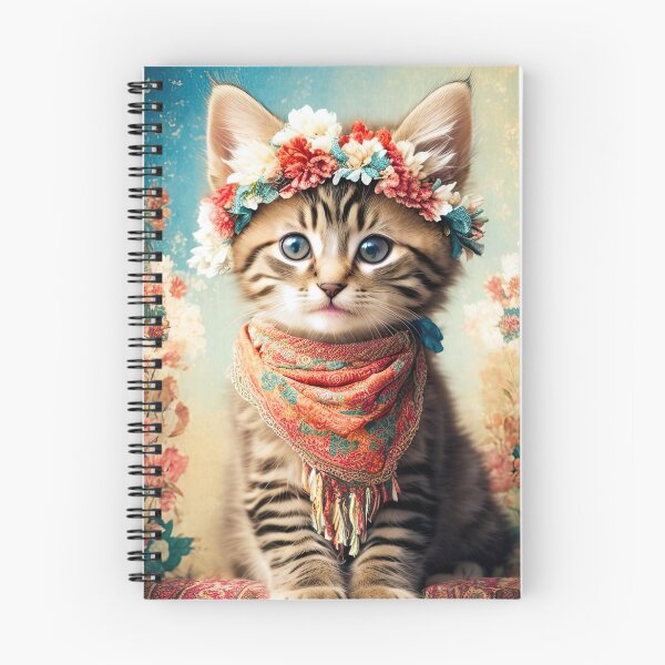 Item preview, Super Cute & Stylishly Adorable Boho Kitten designed and sold by bobbi-gyre.