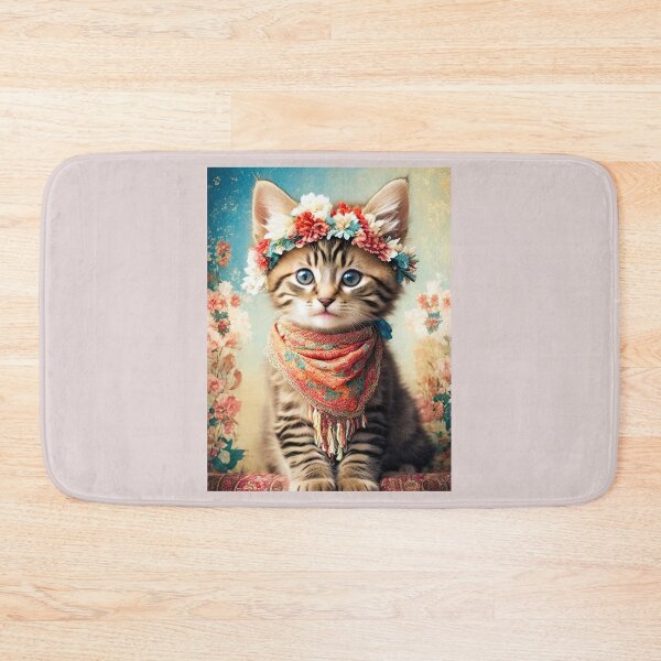 Item preview, Super Cute & Stylishly Adorable Boho Kitten designed and sold by bobbi-gyre.