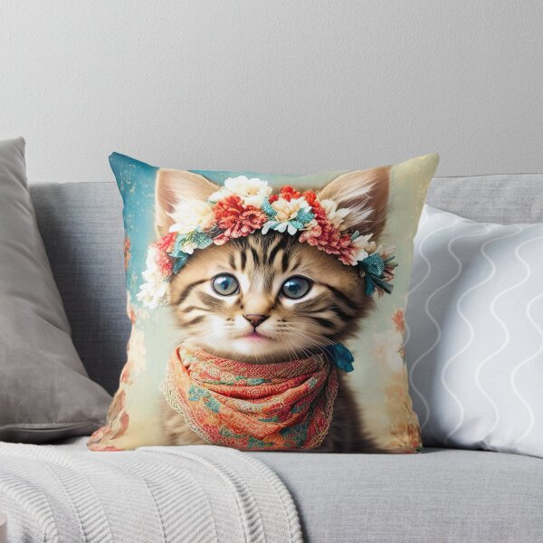 Item preview, Super Cute & Stylishly Adorable Boho Kitten designed and sold by bobbi-gyre.
