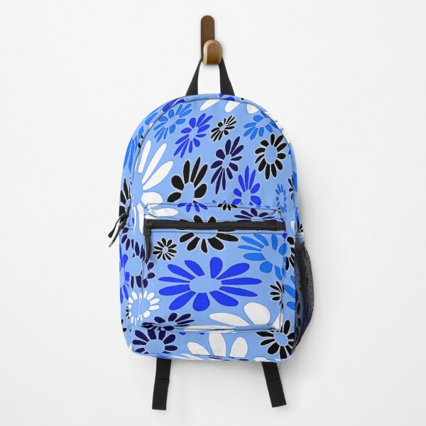 Item preview, Retro 1960's Blue And White Twirled Flower Pattern designed and sold by DEC02.