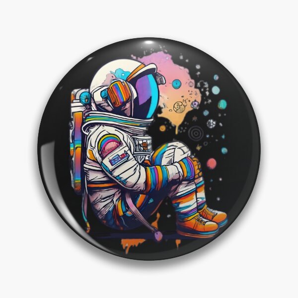 Item preview, Starry Dreamscape: A Melancholic Journey of a Kid Astronaut designed and sold by StickerStudio27.