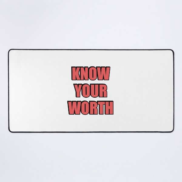 Item preview, Know your worth - self esteem affirmations designed and sold by Inspirationmotivation.