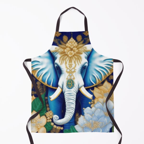 Item preview, Blue elephant floral designed and sold by Roxburylane.