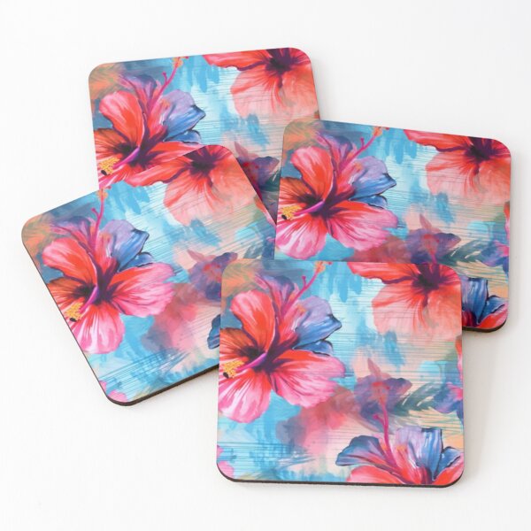 Item preview, Aquarelle Elegance: Hibiscus Flourish designed and sold by Geode-Designs.