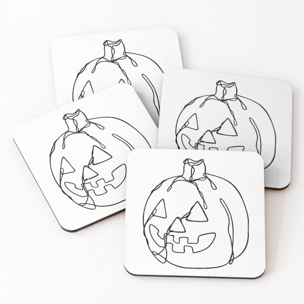 Item preview, Jack O Lantern Line Art | Spooky Season Halloween | Pumpkin Carving designed and sold by RachelFCreative.
