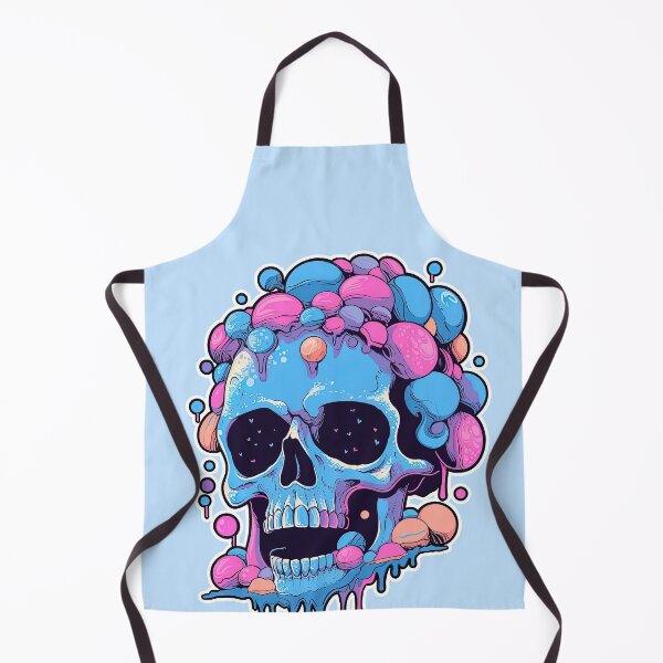Item preview, Colorful Bubblegum Skull Lollipop Pink and Blue Sweets Juicy Spooky Halloween designed and sold by BubbleBone.