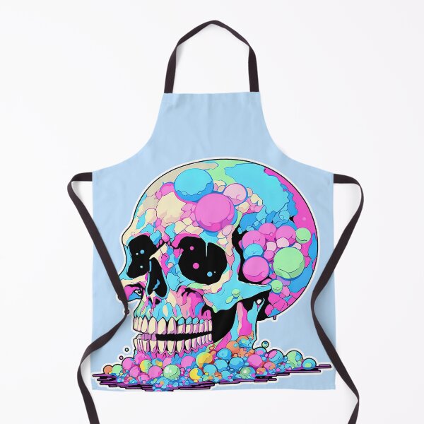 Item preview, Colorful Bubblegum Skull Lollipop Pink and Blue Sweets Juicy Spooky Halloween designed and sold by BubbleBone.