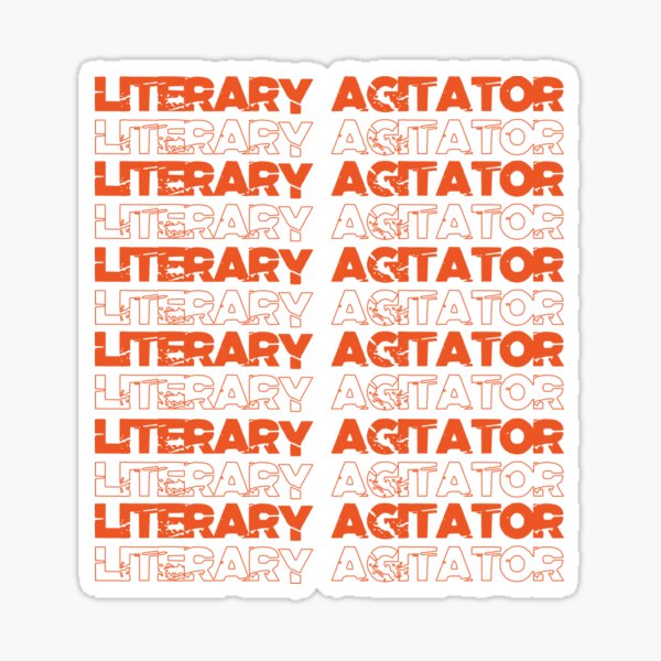 Literary Agitator - A8M Repeat Sticker