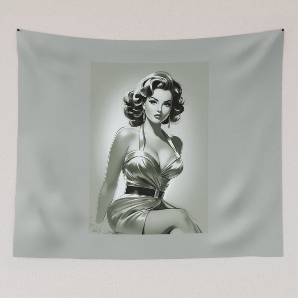 Item preview, Retro vintage 80s Glamour Shot: Recreate the look of a classic 1980s glamour shot, complete with soft focus, pastel colors, and dramatic poses. designed and sold by Ningodino.