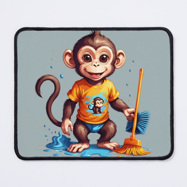 Item preview, A cute and hardworking monkey designed and sold by WalterGomes.