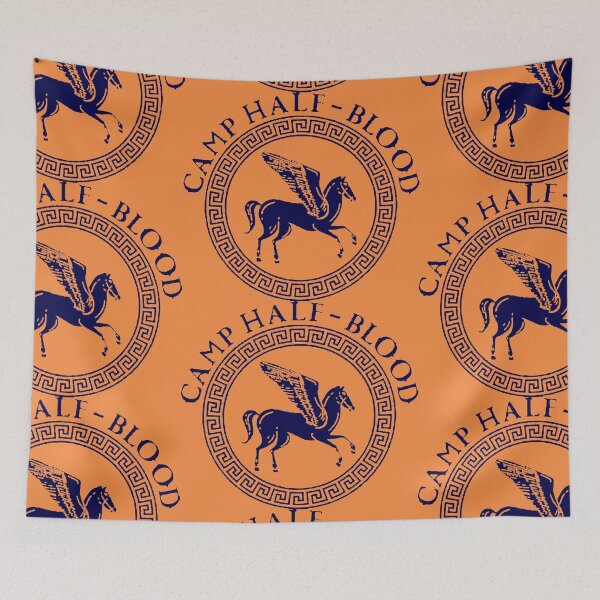 Item preview, percy jackson and the olympians series logo camp half blood t shirt designed and sold by ironpalette.